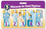 5 Moments for Hand Hygiene Badgieâ„¢ Card - Surgery Center